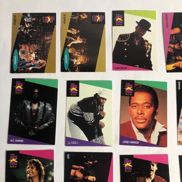 Lot of 24 Pop Rock ProSet‎ Superstars Musicards Trading Cards - Picture 2 of 10